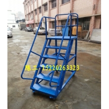 移動登高梯，倉庫登高車